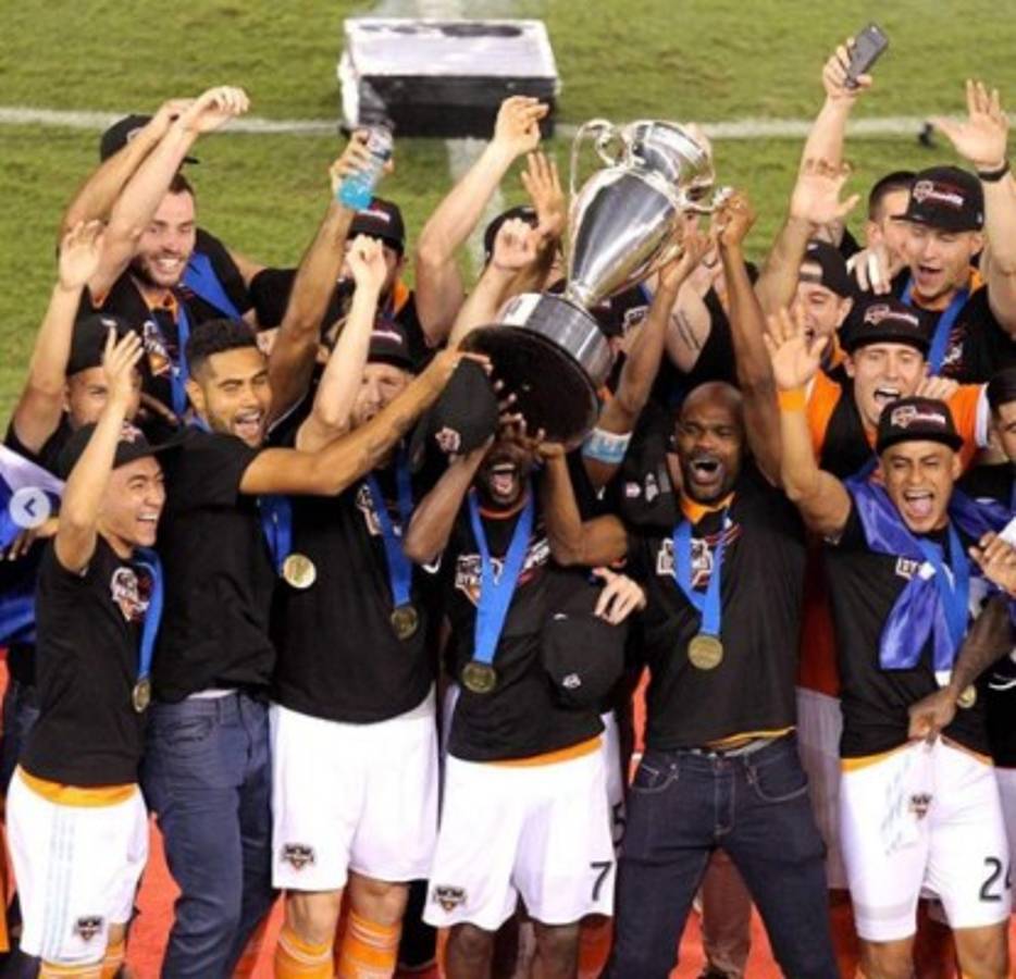 Así celebraron los hondureños y el Houston Dynamo el título de Copa
