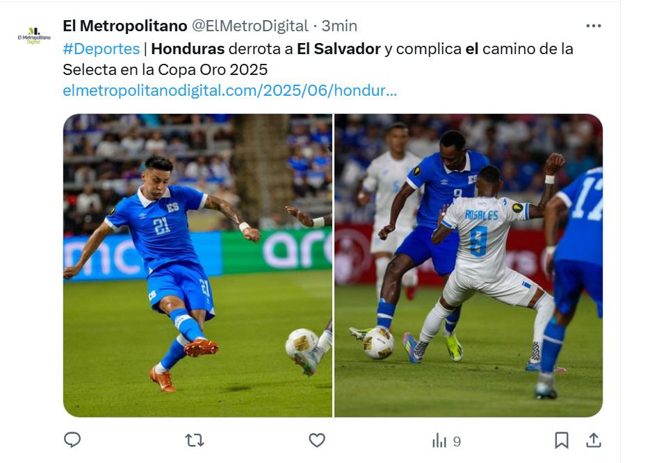 Honduras enmienda el desastre y El Salvador, al borde de la eliminación, las redes explotan con el triunfo catracho en Copa Oro