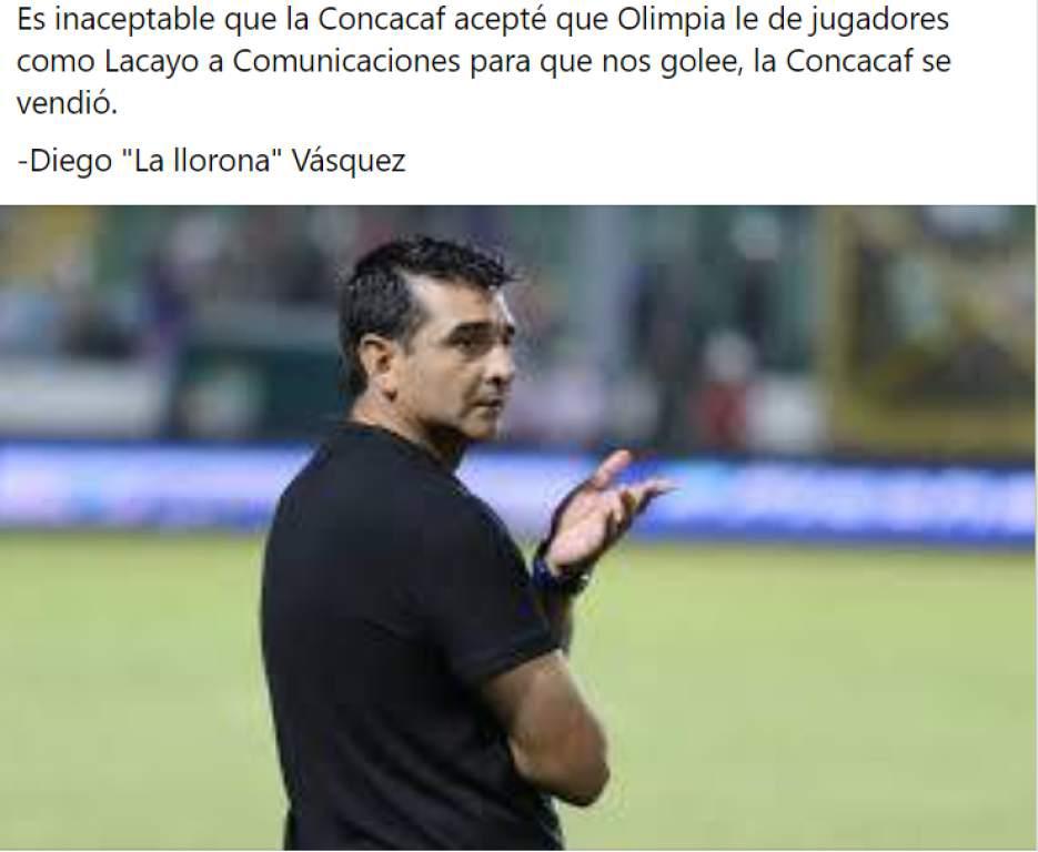 Para morir de risa: Motagua perdió una nueva final de  Concacaf y los memes destruyen a Diego Vázquez; Olimpia es protagonista