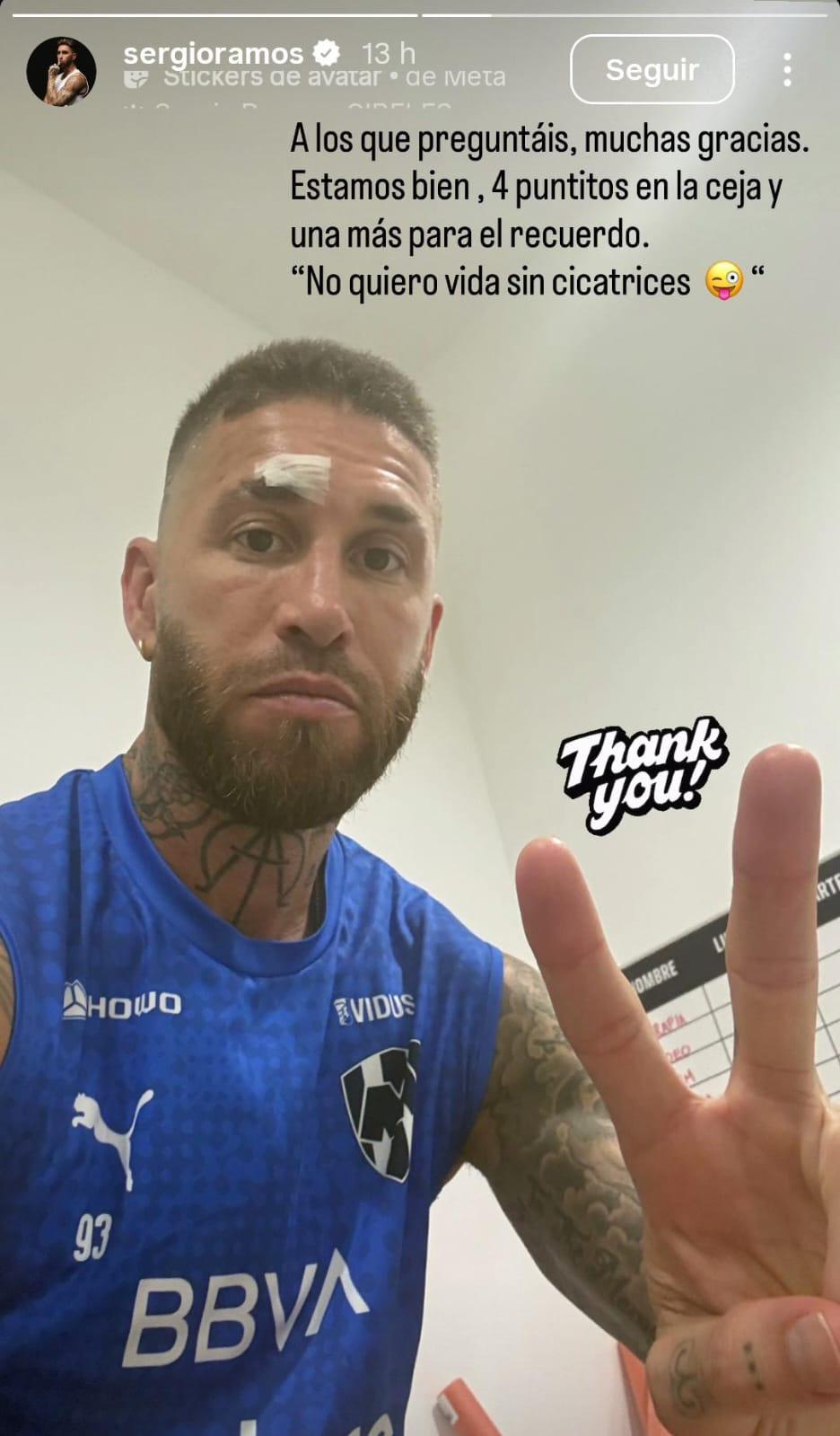 La contundente respuesta de Sergio Ramos tras el golpe accidental del Choco Lozano.