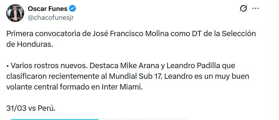 Molina ha vetado a Marathón, la nueva Honduras y el riflazo de Otero: Las reacciones tras la convocatoria ante Perú
