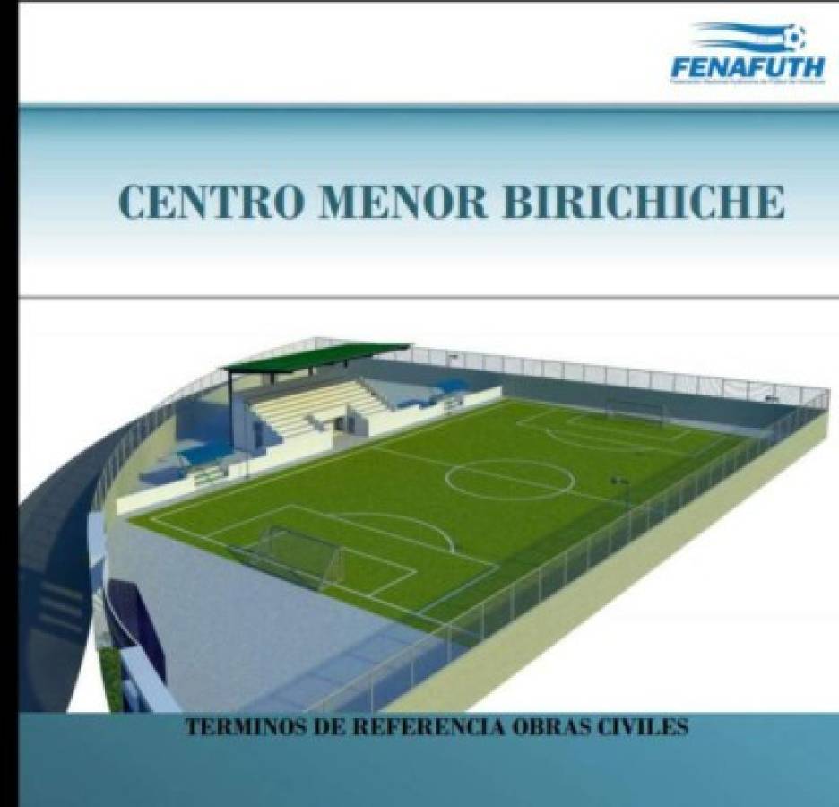 En fotos: El mini estadio que Fenafuth está construyendo en Tegucigalpa