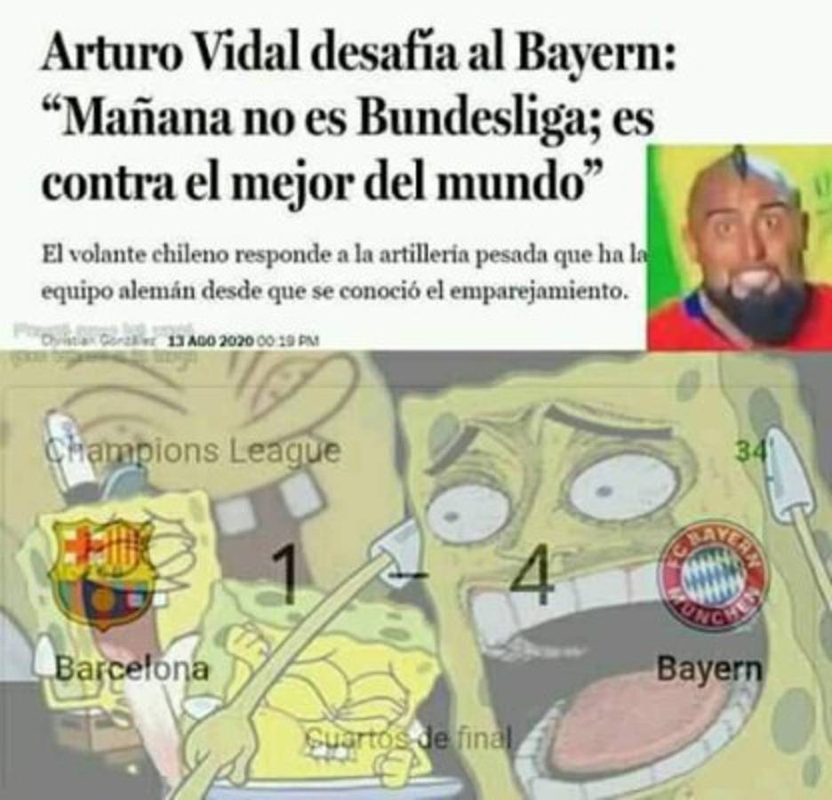 Los memes destrozan a Messi, Vidal y el Barcelona tras ser eliminados de la Champions League  