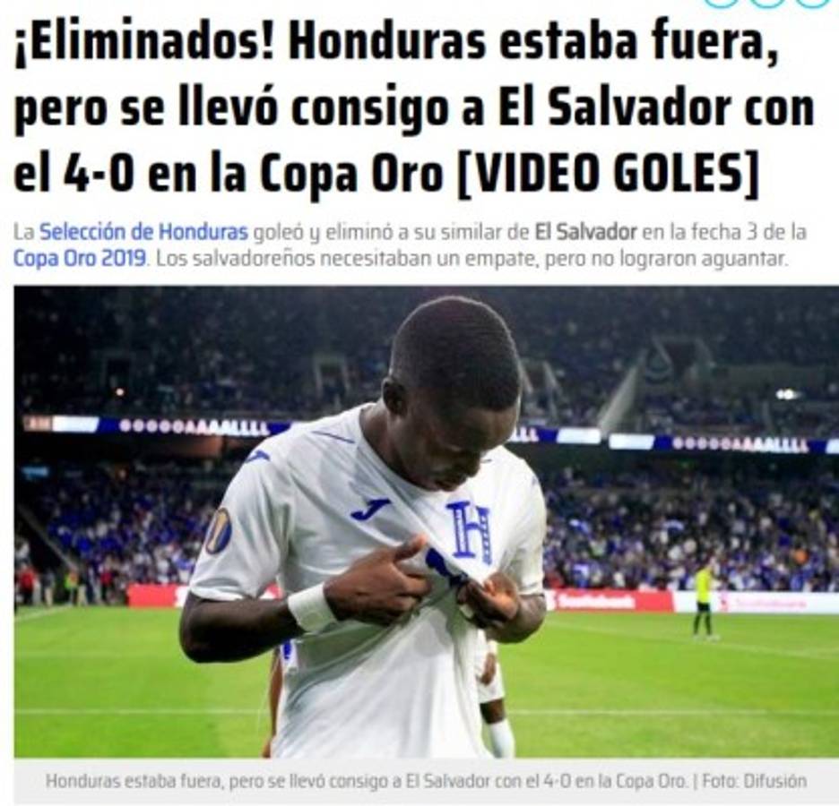 ¡Paliza! La prensa internacional y sus titulares tras la goleada de Honduras a El Salvador  