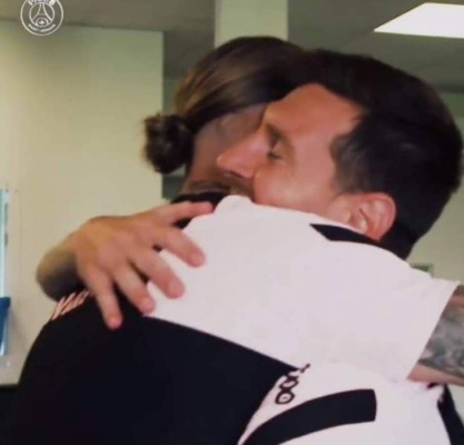 Así fue el primer entrenamiento de Messi en PSG: Su mejor amigo y abrazos con Sergio Ramos