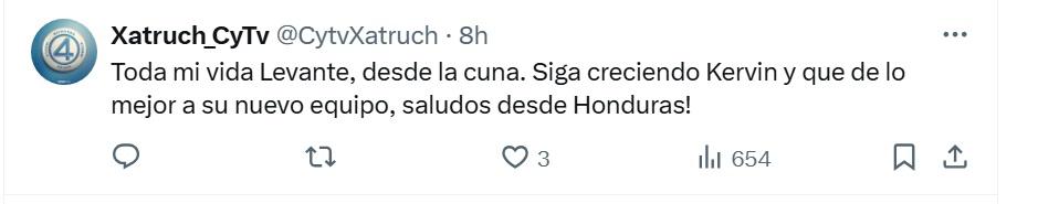 Le pone garra y corazón: aficionados se rinden ante el fichaje de Kervin Arriaga con el Levente