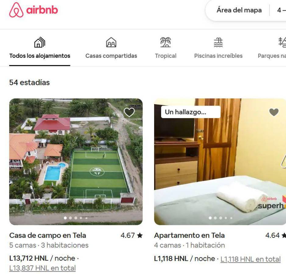 La casa de Alberth Elis es fácil encontrarla mediante la aplicación “Airbnb” (foto de la izquierda).