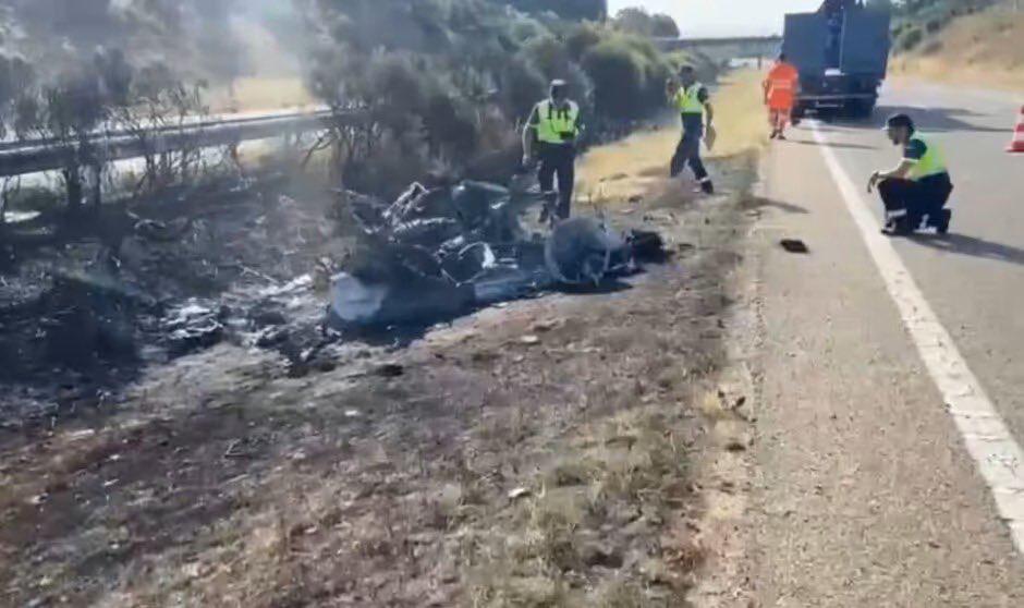 Así quedó el Lamborghini en el que Diogo Jota perdió la vida y la desgarradora reacción de Cristiano Ronaldo a su muerte