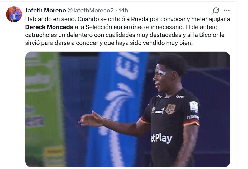 En Italia y Brasil lo destacaron: Honduras tiene una joya, Que Francis logre esa dupla con Keyrol Figueroa, las opiniones sobre Dereck Moncada