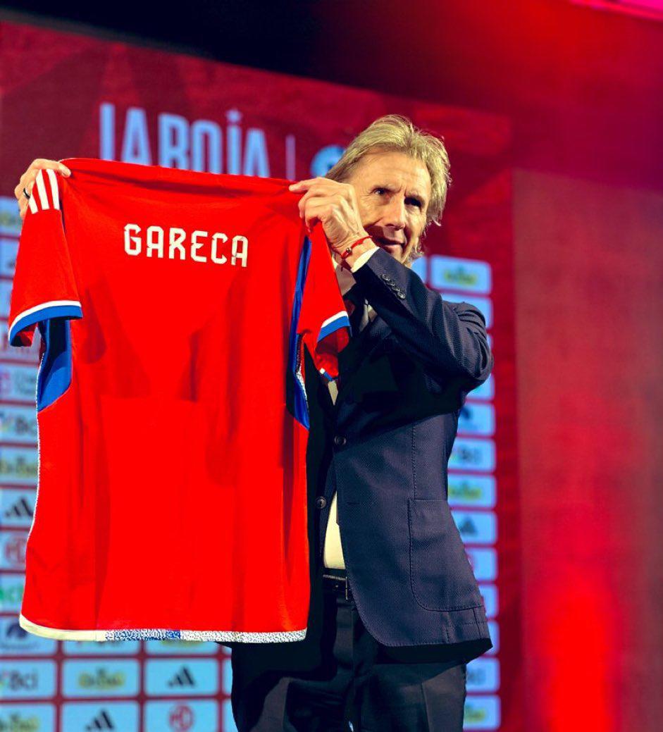 Ricardo Gareca ya fue presentado ante los medios como el nuevo DT de Chile.