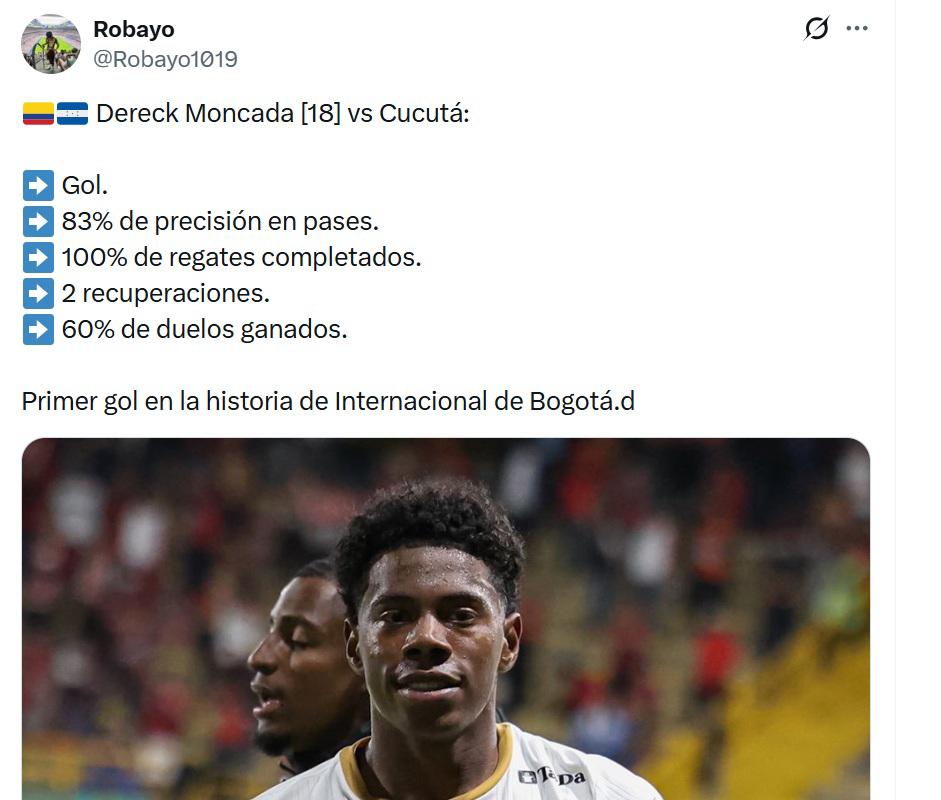 Muchacho de oro, Merecida ovación y Empezó a hacer historia: Prensa y afición se rinden ante Dereck Moncada y su debut con gol en Colombia