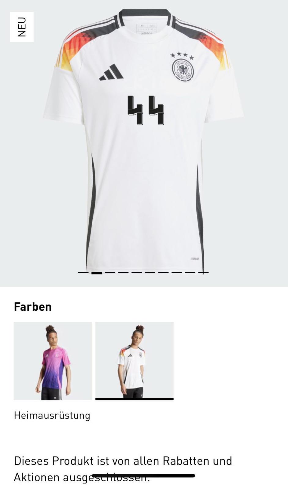 El polémico motivo por el que Alemania eliminó este dorsal de sus camisas y nadie lo usará en la Eurocopa 2024