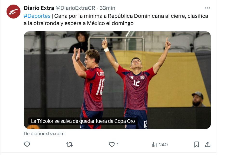 Costa Rica y Honduras andan nivel bajo y Sufrimiento tico, periodistas y medios inundan las redes tras el triunfo contra República Dominicana