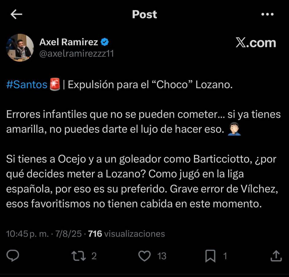 Choco Lozano es crucificado en el Santos Laguna y le llueven las críticas: Está entre los peores en la historia, No tiene para más