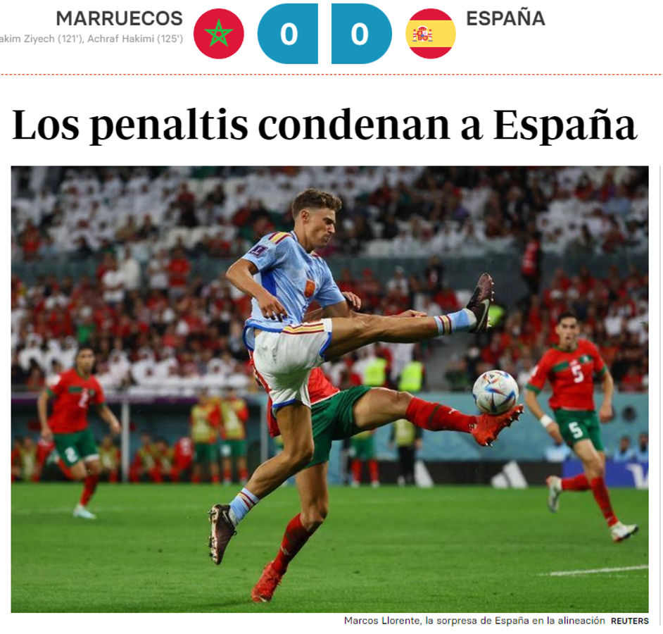 ¡Ridículo! Prensa internacional estalla tras la eliminación de España en Qatar: “No sabían que jugaban un Mundial”