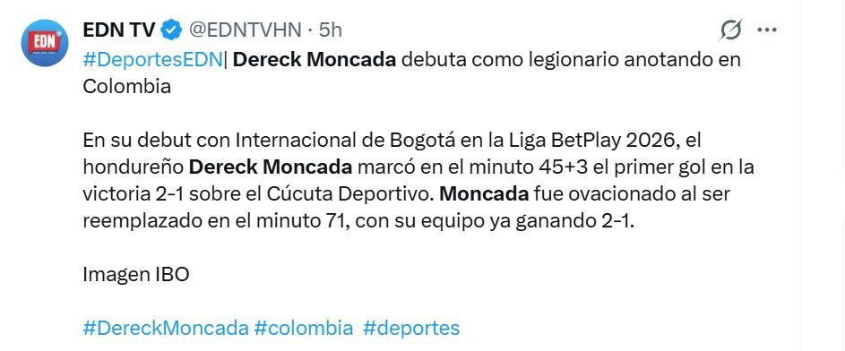 Muchacho de oro, Merecida ovación y Empezó a hacer historia: Prensa y afición se rinden ante Dereck Moncada y su debut con gol en Colombia