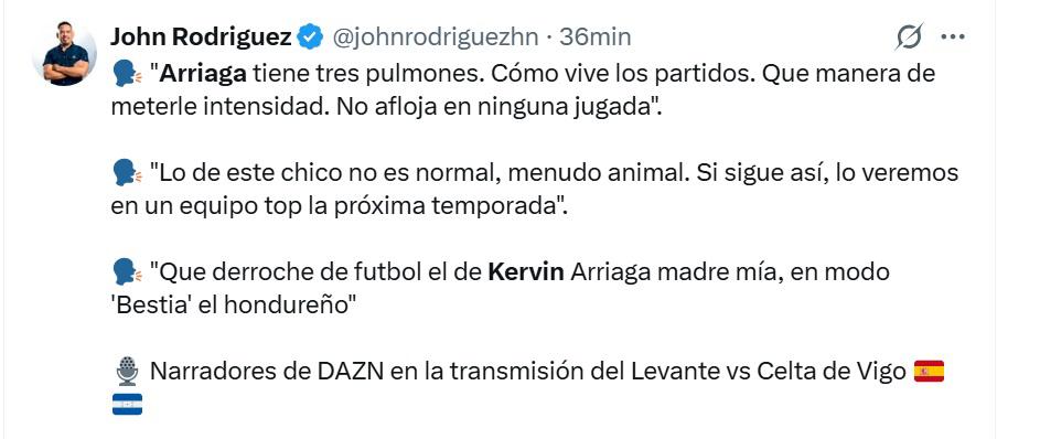 Es dueño del Levante y es una bestia: aficionados explotan tras el gol de Kervin Arriaga en España