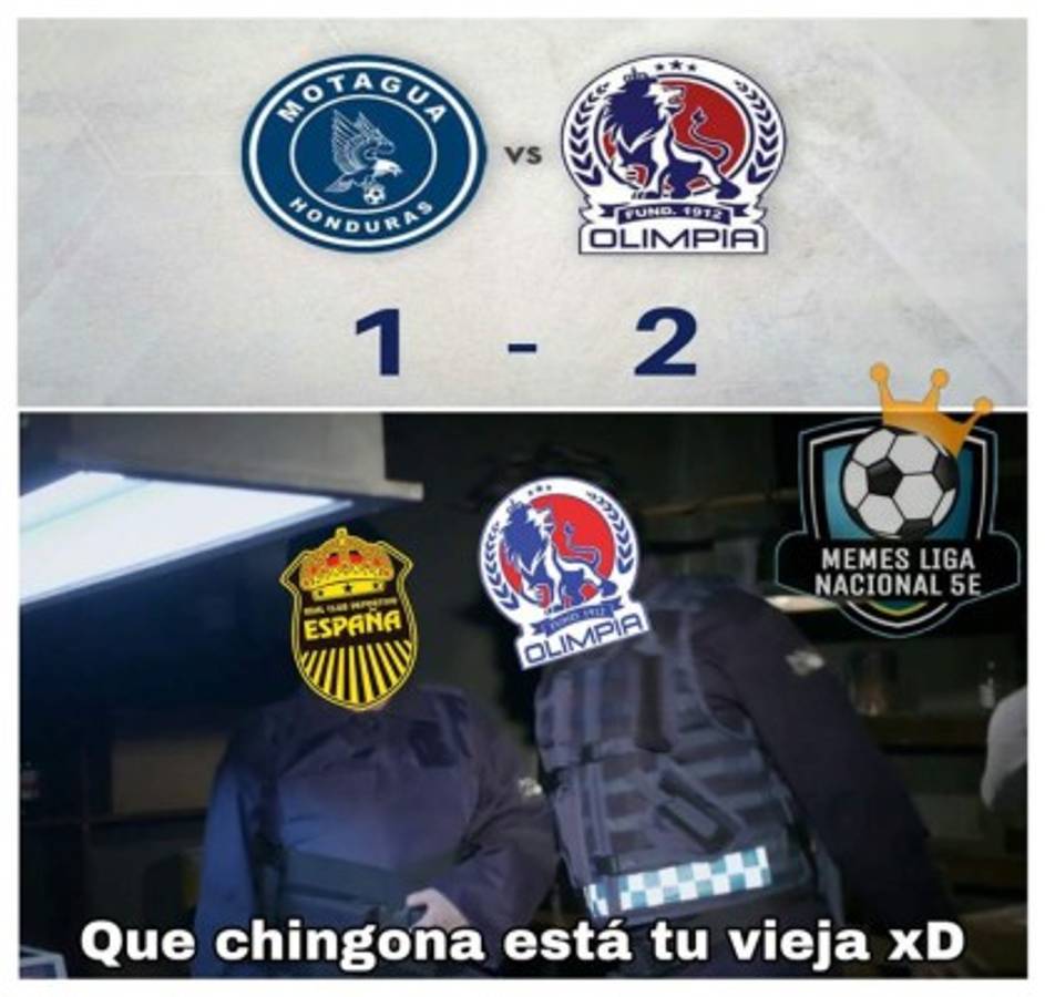 Los memes destrozan al Motagua tras caer en el clásico ante Olimpia en Comayagua