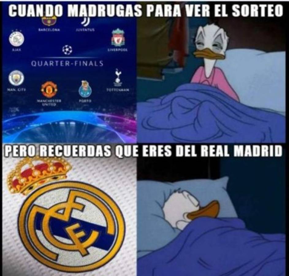 Los memes del sorteo de la Champions League donde destrozan al Real Madrid