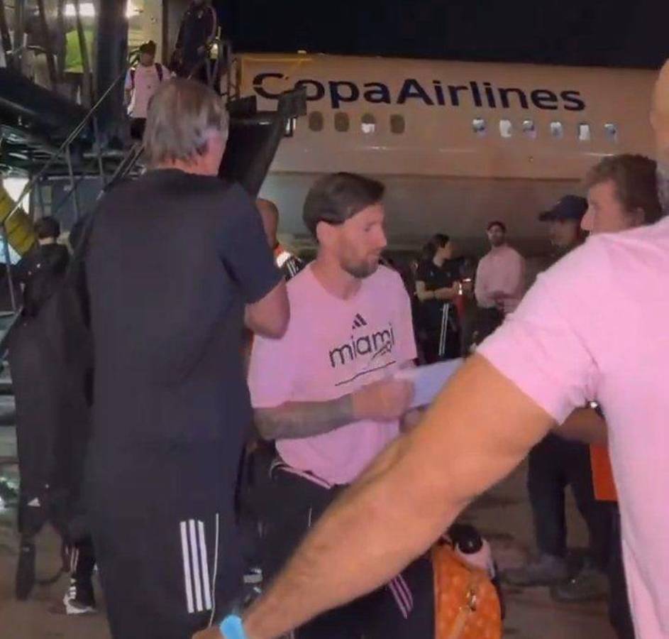 Panamá no se enloquece por Messi y el gran gesto de Leo con los canaleros en el hotel: así fue la llegada del Inter Miami