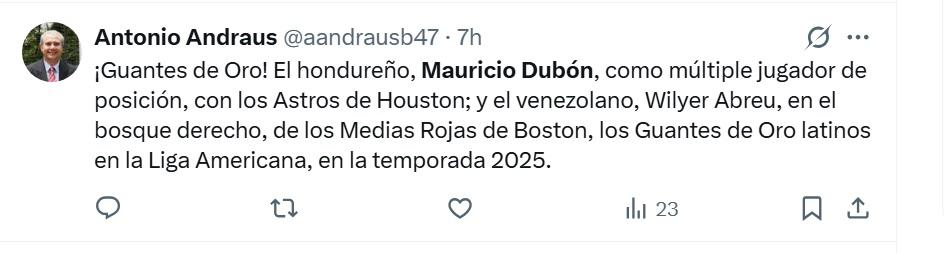 Tiene una habilidad excepcional y historia para Centroamérica, periodistas y aficionados exaltan a Mauricio Dubón por su Guante de Oro 2025