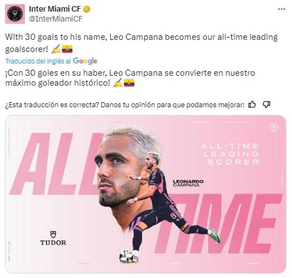 Inter Miami: David Ruiz anota y así reaccionaron Messi y Suárez; el jugador que se convirtió en el máximo goleador del club