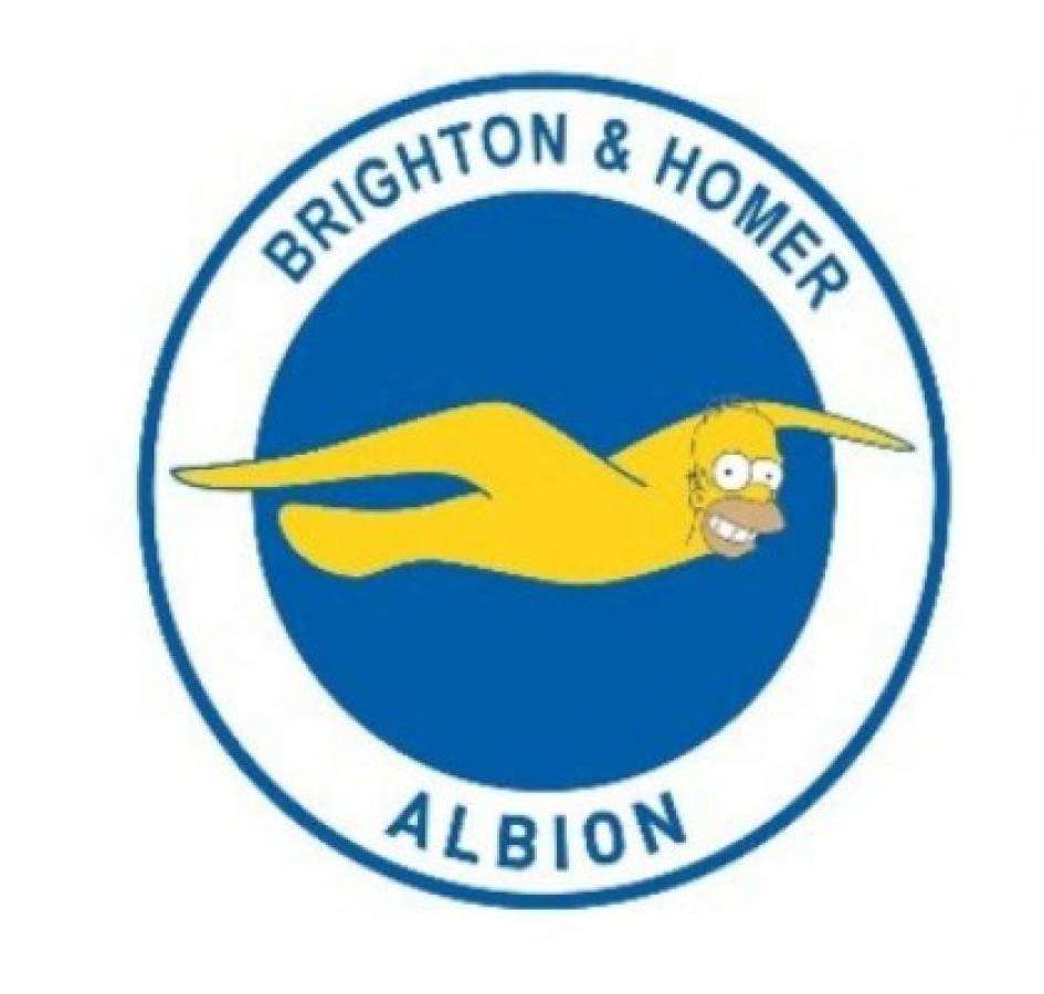 Escudos de clubes de Inglaterra al estilo de los Simpsons