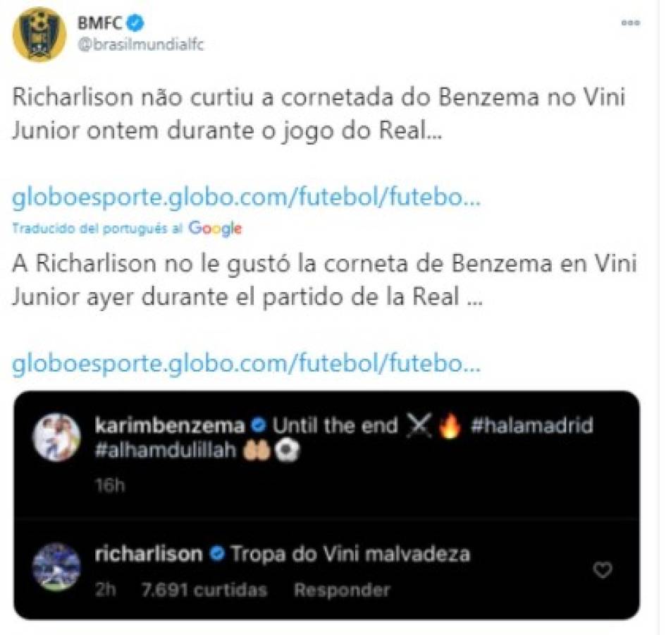 'Benzema fue antiético, cobarde y ridículo': La prensa de Brasil e internacional sobre el ataque a Vinicius   