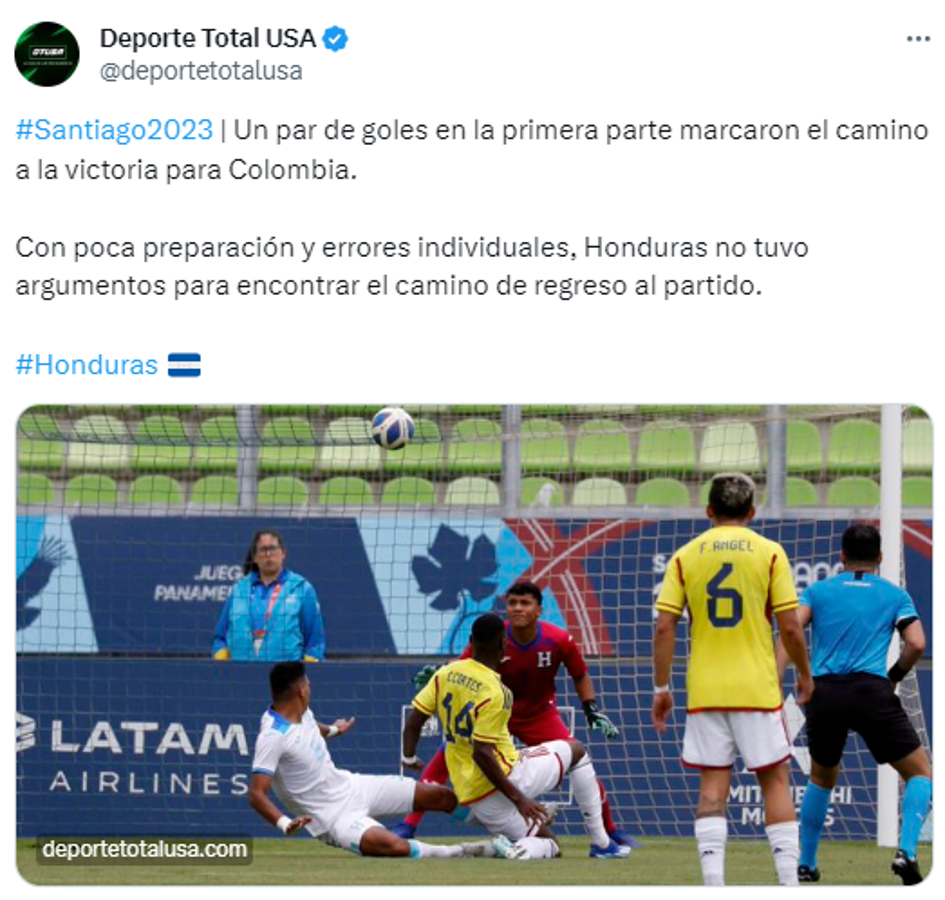 ¡Ya veían la derrota! Periodistas reaccionan por la triste presentación de Honduras en los Juegos Panamericanos 2023