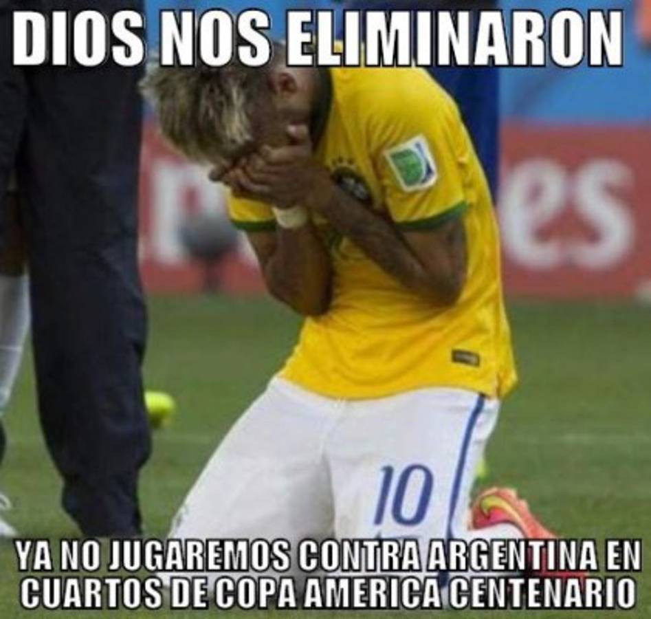 Los mejores memes tras la eliminación de Brasil en la Copa América Centenario