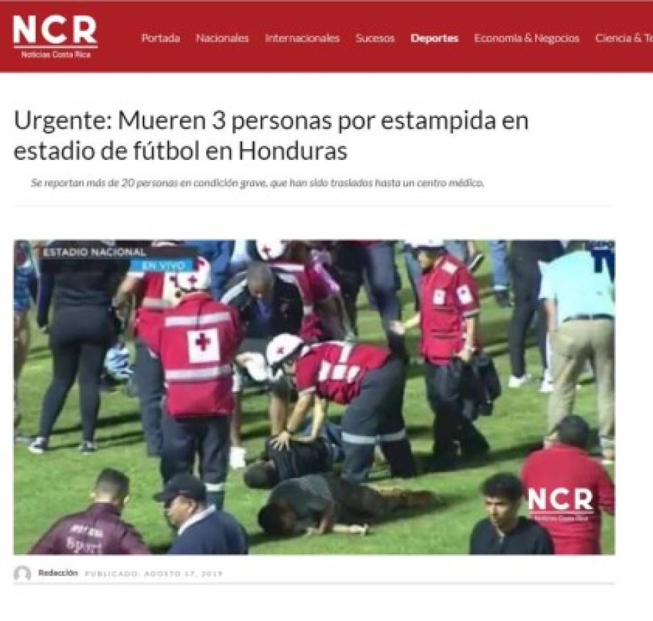 Lo que dice la prensa internacional sobre enfrentamientos entre barras del Olimpia y Motagua