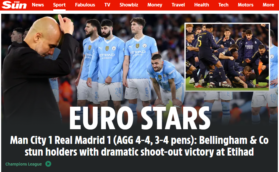 ”No tiene sentido”: lo que dicen los jugadores y medios del triunfo del Real Madrid sobre el City en Champions