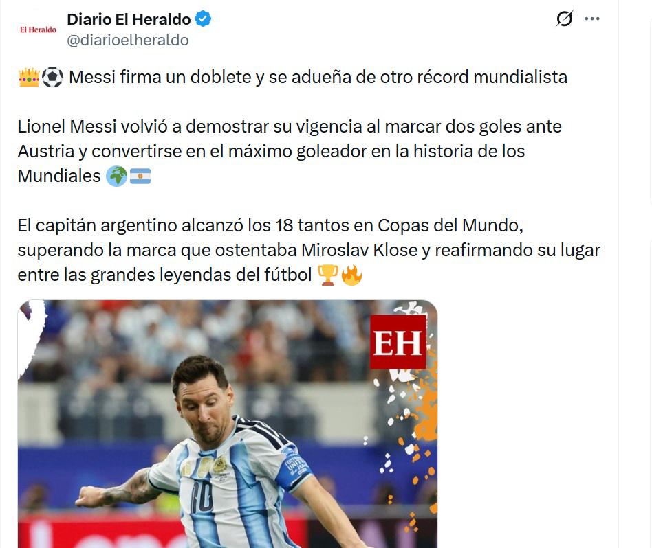 Habló dios, 5 récords y Liberman se desahoga: Prensa se rinde por Messi