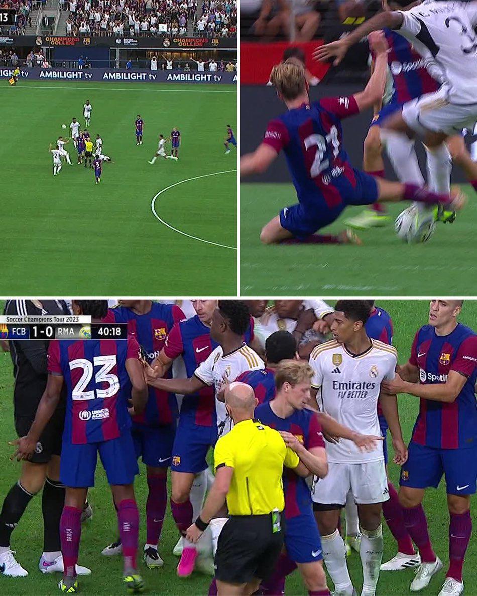 La agresión de Araújo a Vinicius, las cuatro víctimas del Clásico y la frustración de Ancelotti tras ser goleado por Barcelona