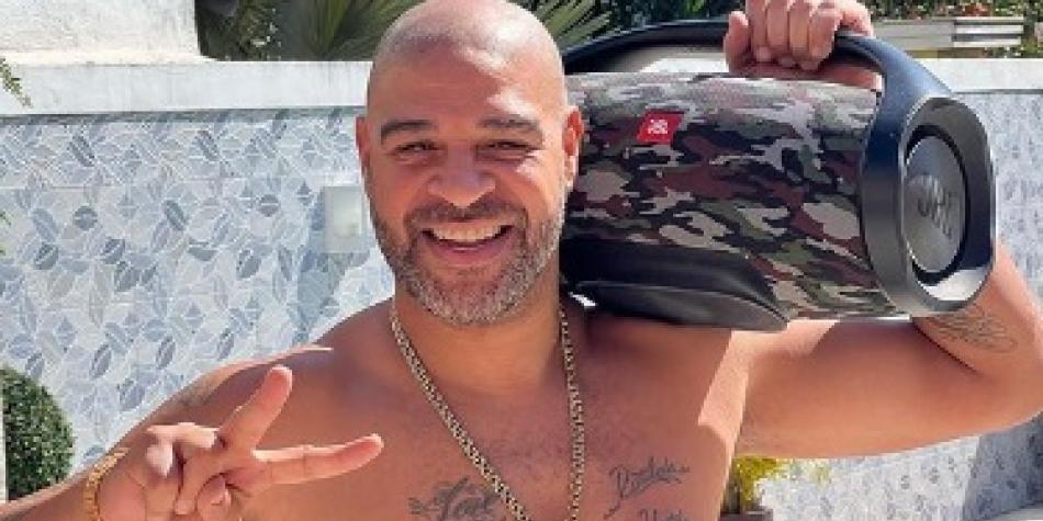 ¿Adriano hundido en el alcohol y sin familia? Revelan lo que realmente pasó con ‘El Emperador’, el exjugador brasileño