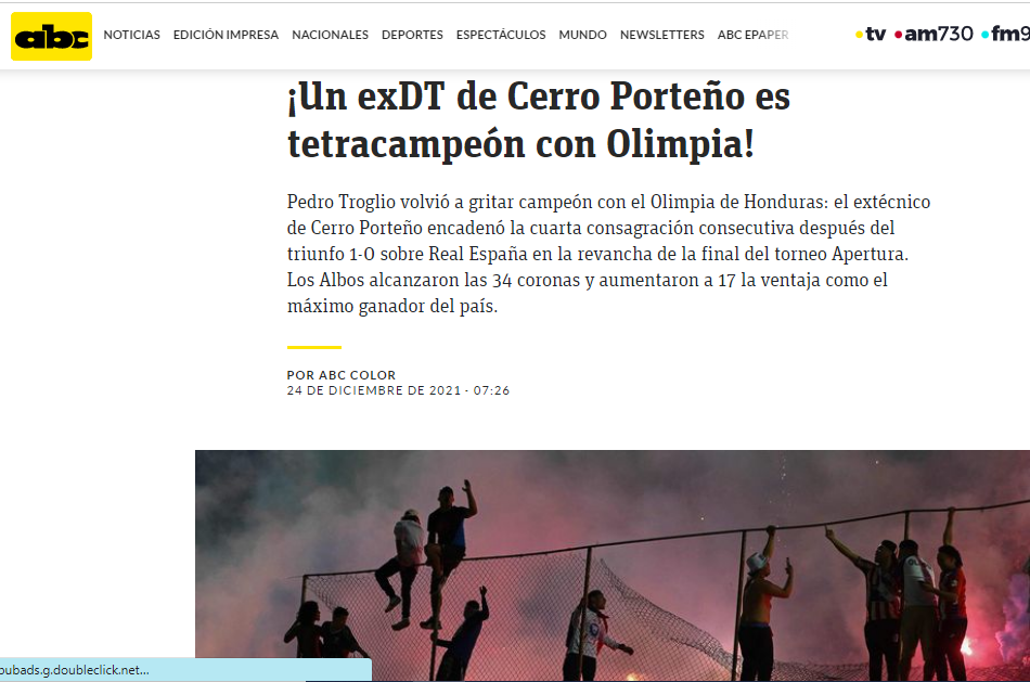 En Sudamérica y México se rinden ante Pedro Troglio por el tetracampeonato que ganó con Olimpia y lo piden en Argentina