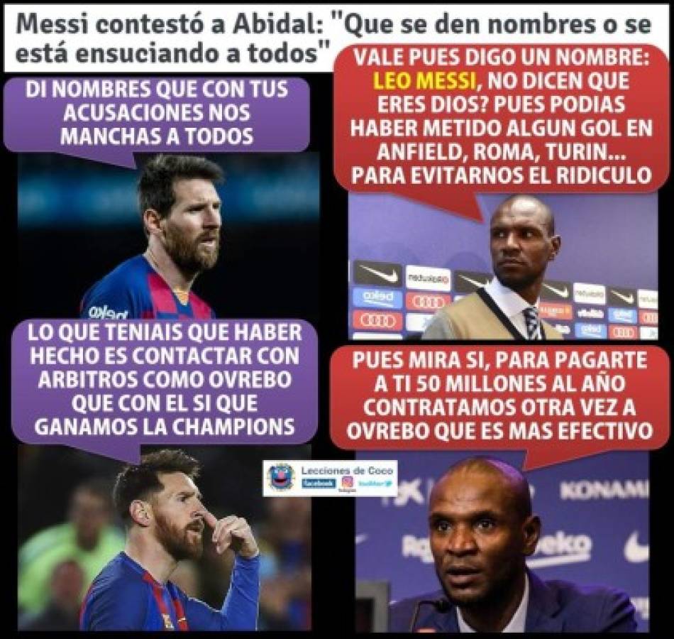 Los divertidos memes de la bronca entre Messi y Abidal en el Barcelona