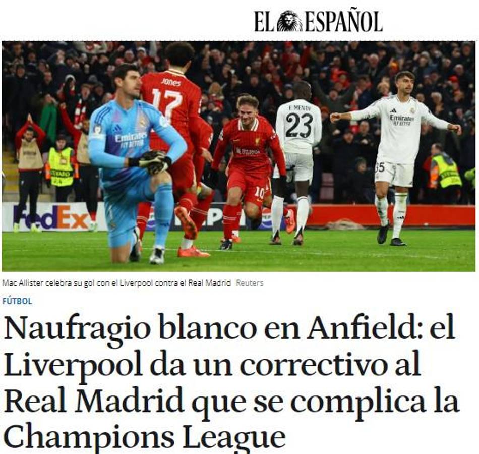 Lo que dice la prensa tras la dura derrota del Real Madrid ante el Liverpool en Champions y no perdonan a Mbappé