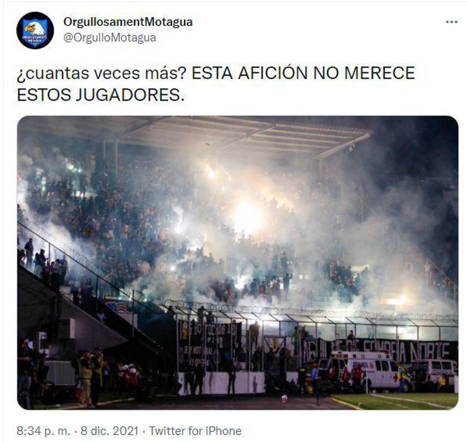 Lo que dicen en redes sobre la derrota de Motagua ante Comunicaciones: “Esta afición no merece estos jugadores”