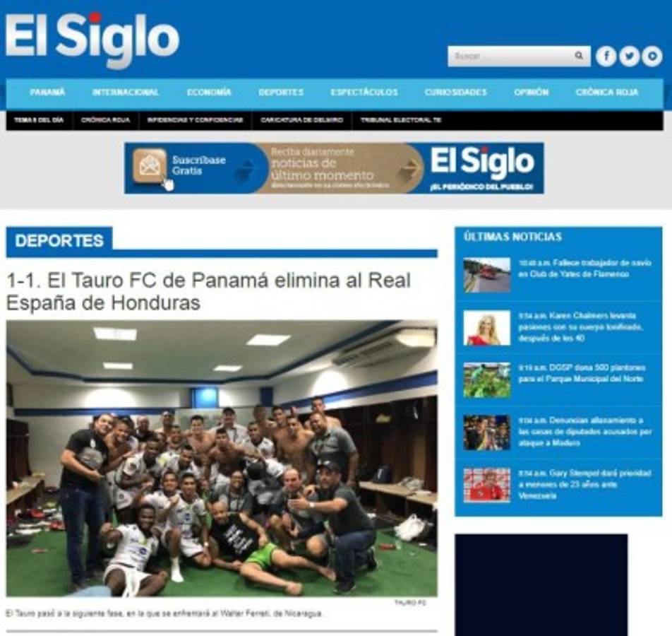 PORTADAS: Así titulan los medios la eliminación de Real España por Tauro