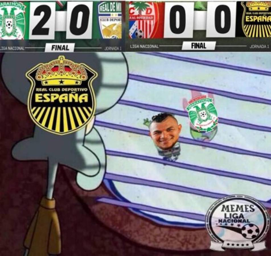 Los memes que dejó la jornada 1 del Torneo Apertura de la Liga Nacional