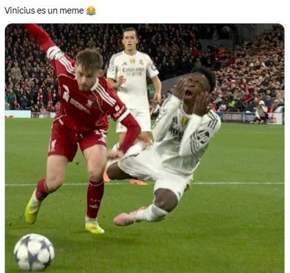 Los memes trituran a Vinicius y Mbappé por la derrota del Real Madrid ante Liverpool en la Champions