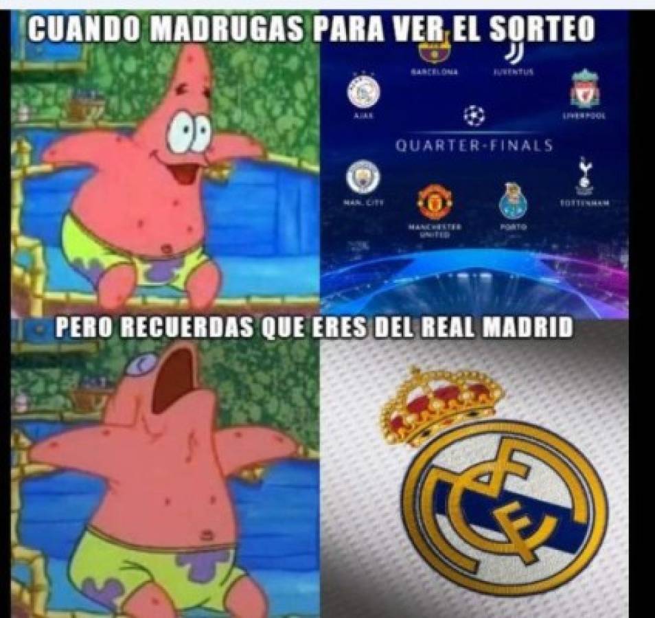 Los memes del sorteo de la Champions League donde destrozan al Real Madrid