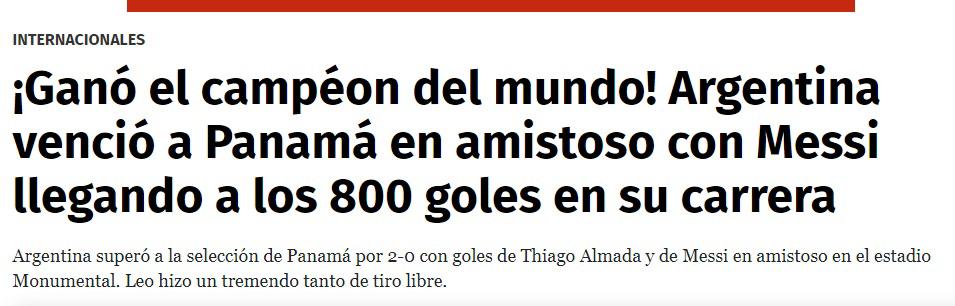 “Thomas Christiansen hubiese perdido 10-0”: Prensa de Panamá destaca derrota ante Argentina y halaga labor de Jorge Dely Valdés