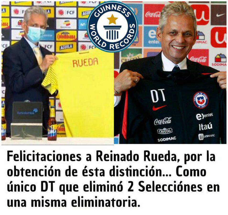 Colombia y Chile quedaron fuera de Qatar 2022 a manos de Perú y los memes hacen pedazos a Reinaldo Rueda y Arturo Vidal