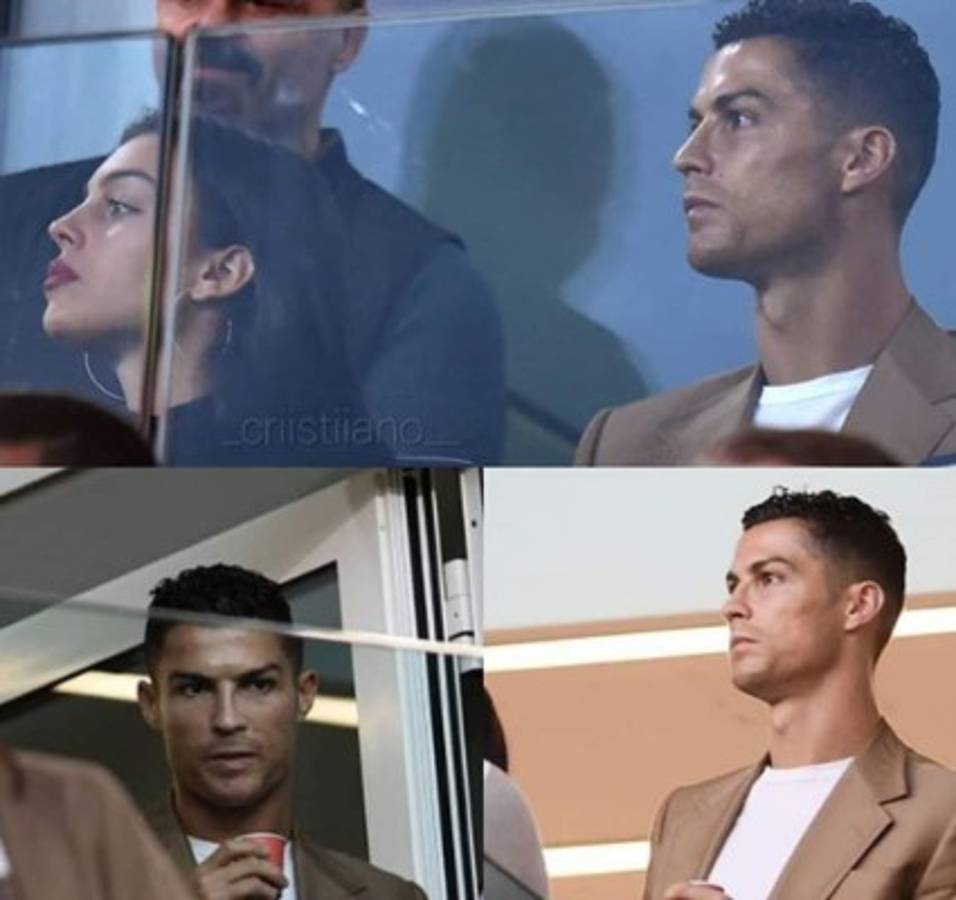 No los deja solo: Cristiano Ronaldo acompañó a la Juventus desde el palco