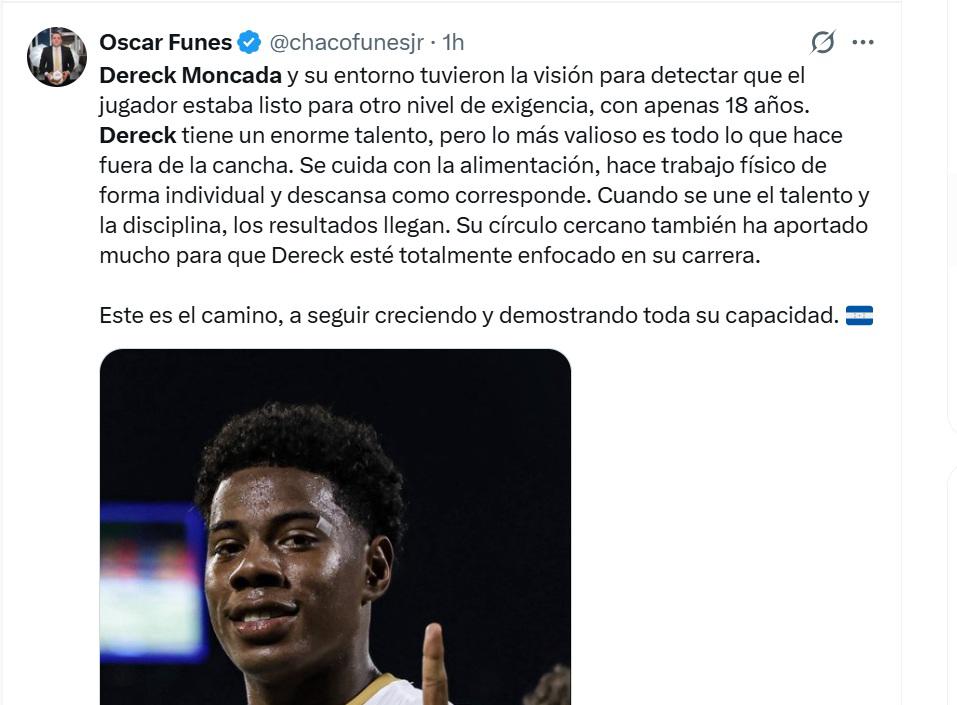 En Italia y Brasil lo destacaron: Honduras tiene una joya, Que Francis logre esa dupla con Keyrol Figueroa, las opiniones sobre Dereck Moncada