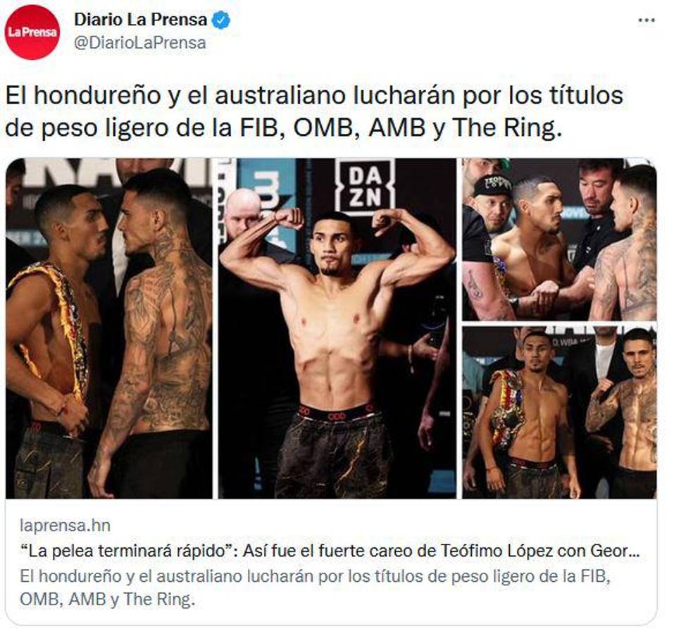 Teófimo López vs Georgie Kambosos, el mensaje de David Faitelson y todo lo que se dice en redes sobre la pelea