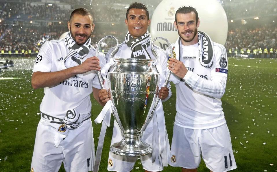Benzema, Cristiano Ronaldo y Bale, conformaron la legendaria BBC en el Real Madrid.