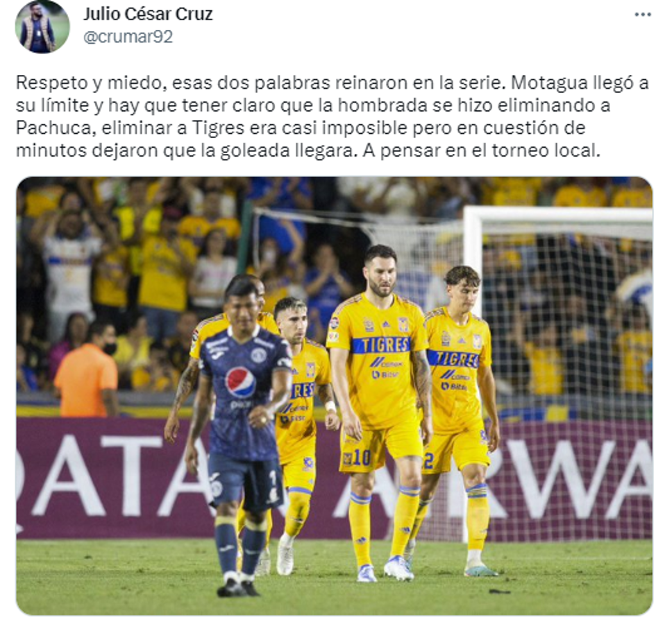 Periodistas hondureños reaccionan tras la paliza que sufrió Motagua ante Tigres: “Vergonzoso, papelón; la realidad de nuestro fútbol”